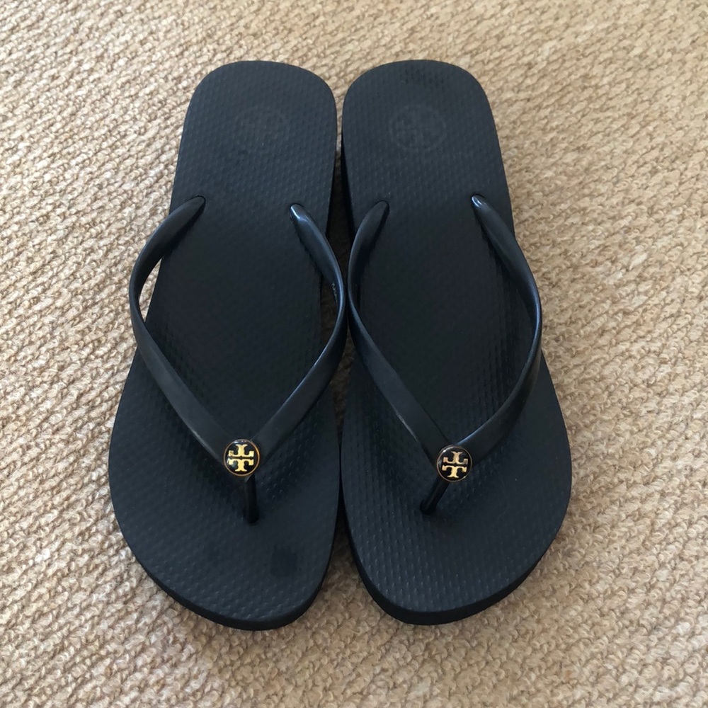 Tory Burch platform rubber flip flops